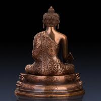 家柏饰(CORATED)药师佛佛像 紫铜藏传密宗三宝佛摆件家用供奉随身小佛像