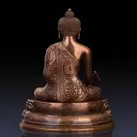 家柏饰(CORATED)药师佛佛像 紫铜藏传密宗三宝佛摆件家用供奉随身小佛像