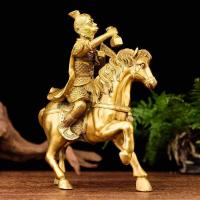 家柏饰(CORATED)马上封侯摆件 马上升官家居办公室发财马官运马摆设铜