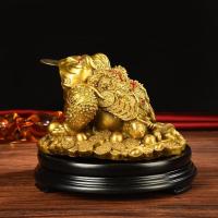 家柏饰(CORATED)金蟾摆件 铜三足蟾蜍店铺收银台摆设开业礼品