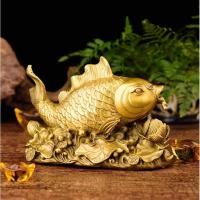 年年有余摆件 鱼摆件家居饰品连年有余铜鱼摆件客厅装饰