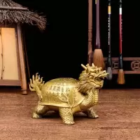铜龙龟摆件 百寿龙龟工艺品贺寿玄武祝寿礼品家居装饰品