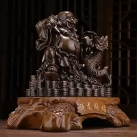 家柏饰(CORATED)祥龙弥勒佛摆件笑口佛大肚佛像供奉客厅老板桌装饰工艺品