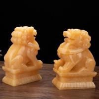 家柏饰(CORATED)玉玉狮子一对玉狮子摆件摆件装饰品