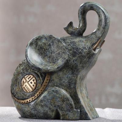 家柏饰(CORATED)铜大象摆件一对象工艺品家居客厅玄关酒柜电视柜装饰品