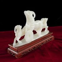 家柏饰(CORATED)玉石三羊开泰羊摆件三阳开泰生肖羊工艺品客厅装饰