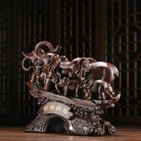 家柏饰(CORATED)大象摆件象办公室桌面摆设家居客厅玄关电视柜酒柜装饰品