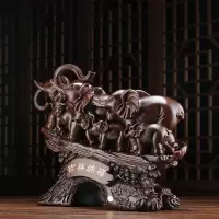 家柏饰(CORATED)大象摆件象办公室桌面摆设家居客厅玄关电视柜酒柜装饰品