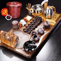 家柏饰(CORATED)茶具套装家用简约泡茶台办公室会客流水雾化茶盘自动烧水茶壶整套