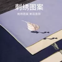 家柏饰(CORATED)棉麻茶席家用刺绣茶垫中国风桌旗复古布垫功夫茶道配件饰品Z