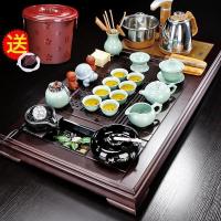 家柏饰(CORATED)茶具套装办公室会客泡茶台茶杯茶壶家用实盘陶瓷石磨半全自动