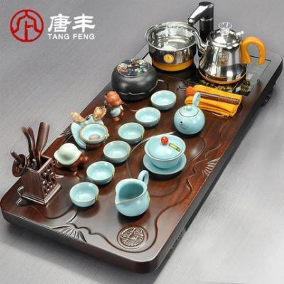 家柏饰(CORATED)陶瓷紫砂功夫茶具套装家用简约现代茶杯整套中式实盘z