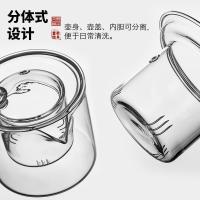 家柏饰(CORATED)玻璃茶具套装家用密胺茶盘小套组透明过滤冲茶壶蓄水干泡盘z