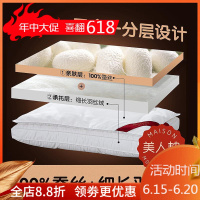 家柏饰(CORATED)蚕丝枕单人枕头枕芯枕助成人家用酒店床上用品枕