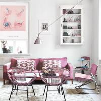 家柏饰(CORATED)窗帘北欧粉色花枝卧室飘窗遮光罗马帘升降帘 飘窗窗帘定制成品