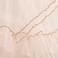 家柏饰(CORATED)圆顶吊顶落地蚊帐 公主床幔 送粘钩 梦幻星语