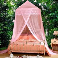 家柏饰(CORATED)圆顶吊顶110CM直径 母子床 上下床大圆床 公主蚊帐 圆梦B