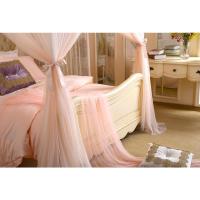 家柏饰(CORATED)落地三开公主蚊帐加密加大蚊帐不锈钢烤漆支架蚊帐1.5/1.8双人