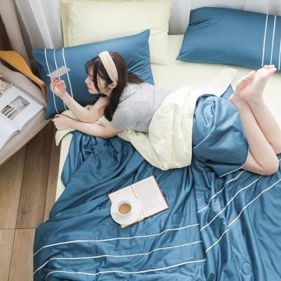 家柏饰(CORATED)60支全棉贡缎长绒棉夏被全棉丝滑空调被简约纯色夏薄被可机洗