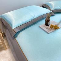 家柏饰(CORATED)冰丝席凉席1.8m床夏季席子三件套1.5米可水洗折叠2.0米空调软席子