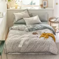 家柏饰(CORATED)床上四件套全棉全棉小碎花少女心床单双人被套宿舍三件套床笠