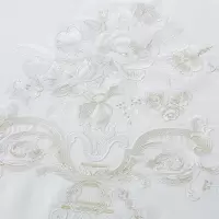 家柏饰(CORATED)美颂长绒棉四件套欧式婚庆套件60支全棉绣花四件套喜被子