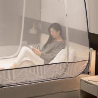 家柏饰(CORATED)免安装蒙古包蚊帐防摔儿童加密加厚可折叠1.8m2米床家用1.2