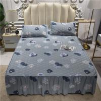 家柏饰(CORATED)床罩防滑防尘床裙式床单单件床笠围裙床套加厚夹棉三件套夏季夏天