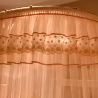 家柏饰(CORATED)蚊帐加密加厚u型轨道导轨1.8m/1.5米床家用支架落地廷公主风2.0