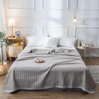 家柏饰(CORATED)全棉华夫格盖毯毛毯被子全棉空调毯办公室午睡毯沙发毯子午休床单