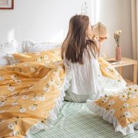 家柏饰(CORATED)全棉全棉床上用品宿舍四件套少女心公主风儿童4三件套床单被套