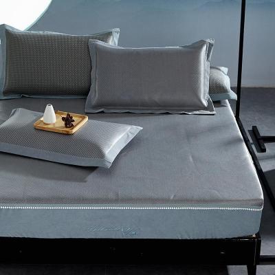 家柏饰(CORATED)凉席三件套冰藤席1.8m床双人1.5米床笠款可折叠夏季单人空调席子