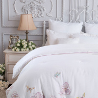 家柏饰(CORATED)家纺全棉面料浪漫绣花保暖春秋被床上用品
