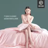 家柏饰(CORATED)60支床单三件套全棉全棉被套学生宿舍春夏单人床笠款床上用品