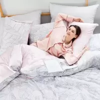 家柏饰(CORATED)家纺速干天丝四件套床上用品夏天冰丝丝滑床单被套亲肤