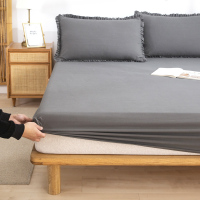 家柏饰(CORATED)水洗棉全棉床笠单件全棉床罩床套防滑固定床垫保护罩防尘套