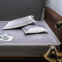 家柏饰(CORATED)肌理纹冰丝凉席三件套1.8m床可水洗可折叠1.5米夏季1.2空调软席子