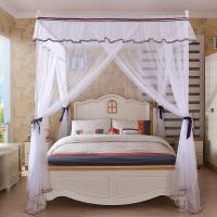 家柏饰(CORATED)蚊帐 落地式三开廷蚊帐 简约男生男士男孩床幔1.5 1.8