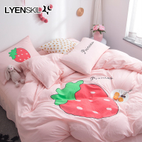 家柏饰(CORATED)风四件套水洗棉1.8m床单被套简约双人1.5米床上用品套件