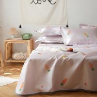 家柏饰(CORATED)空调凉席冰丝席三件套1.8m床夏季1.5米可折叠学生小小萝卜