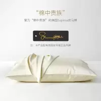 家柏饰(CORATED)100支全棉枕套一对装酒店全棉贡缎夏季枕头套单人枕用