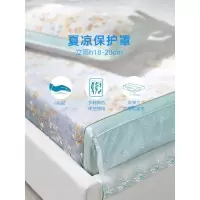 家柏饰(CORATED)冰丝凉席1.8m床笠款可水洗机洗夏天季1.5米天丝空调三件套软席子