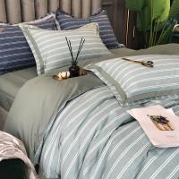 家柏饰(CORATED)磨毛四件套全棉全棉简约北美绒加厚保暖1.8m米双人被套床上用品