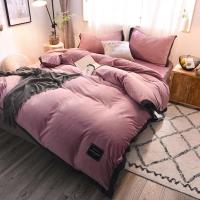 家柏饰(CORATED)宽边四件套加厚保暖法法兰床上