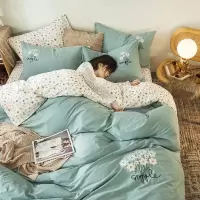 家柏饰(CORATED)床上四件套全棉全棉小香风碎花女床单双人被套三件套床笠