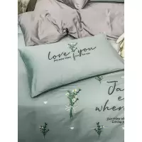 家柏饰(CORATED)四件套全棉全棉春夏1.8m床笠式被套床单60支长绒棉小香风床上用品