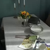 茶桌布艺现代简约北欧轻台布长方形西餐桌椅套罩