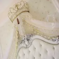 家柏饰(CORATED)风情万种床幔法式廷超火公主纱帘韩式背景纱幔含架