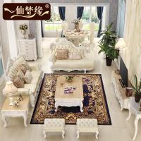 森美人欧式实木沙发123头层客厅大户型组合法式沙发别墅