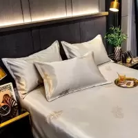 家柏饰(CORATED)夏天冰丝凉席三件套1.8m床双人席子床单可水洗可折叠机洗夏季凉席